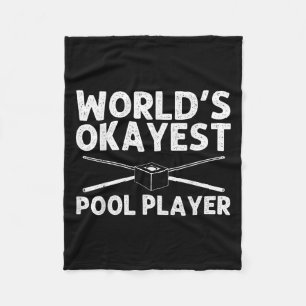 Funny Pool Art For Men Women Billiards Lover Pool Fleece Blanket