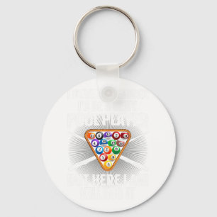 Funny Pool Art For Men Women Billiards Lover Pool Key Ring