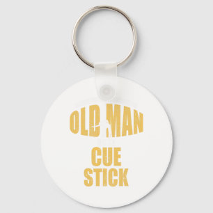 Funny Pool Billiard Player Snooker Old Man With A Key Ring
