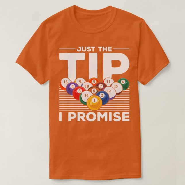 Funny Pool Billiard Snooker Player Billiard  T-Shirt (Design Front)