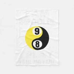 Funny Pool Billiards Billiard Shirt I Am Bipooler Fleece Blanket