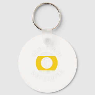 Funny Pool Billiards Slogan Shoot Pool Not People  Key Ring