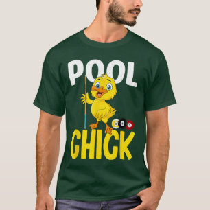 Funny Pool Chick 8 Ball Women Cute Billiards gift T-Shirt