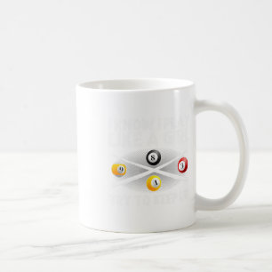 Funny Pool Design For Women Girls Billiards Pool P Coffee Mug
