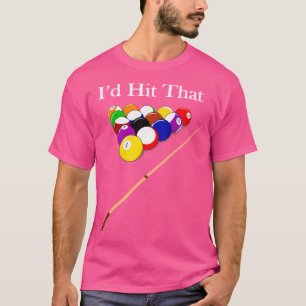 Funny Pool Hall Shark Billiards Player Hustler T-Shirt