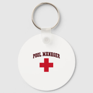 Funny Pool Manager Girls Camp Lifeguards Trip Crui Key Ring
