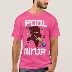Funny Pool Ninja Cute Pocket Billiards Boys Girls  T-Shirt