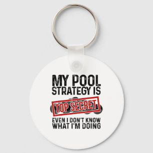 Funny Pool Player Billiards Gift For Men Women Gam Key Ring