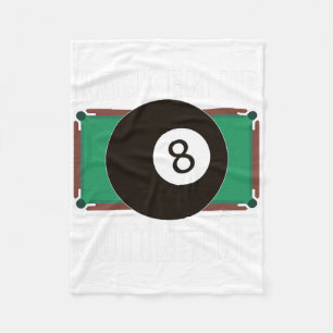 Funny Pool Player Billiards Gift Rack Em Up Fleece Blanket