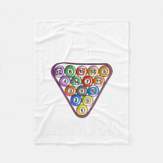 Funny Pool Player Gift For Men Cool Addicted To Bi Fleece Blanket