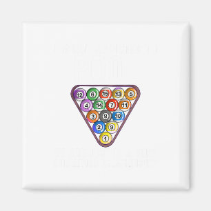 Funny Pool Player Gift For Men Cool Addicted To Bi Magnet