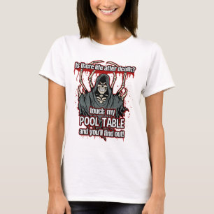 Funny Pool Player Grim Reaper T-Shirt