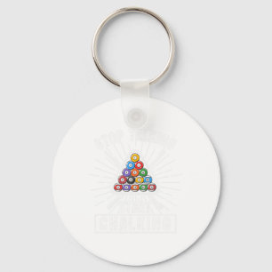 Funny Pool Player Quote Billiard Stop Talking Star Key Ring