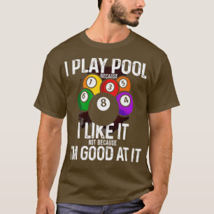 Funny Pool s for Men Plus Size Billiards tee for W