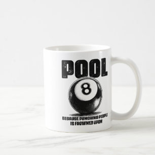 Funny Pool Table Billiards 8 Ll Black Ll Frowned U Coffee Mug