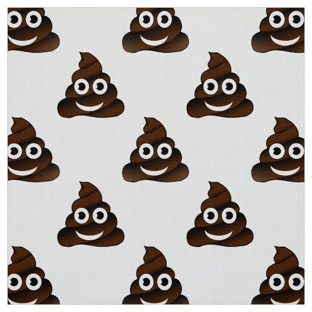 funny poop emoji fabric (Swatch)