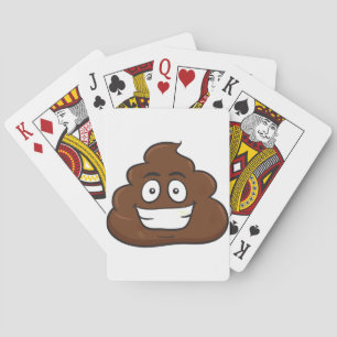 funny poop emoji playing cards