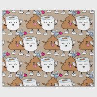 Funny poop emoji tulle paper pattern
