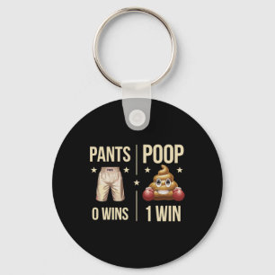 Funny Poop Toilet Humour Poop Boxing Meme Pants 0 Key Ring