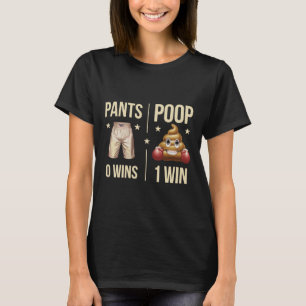 Funny Poop Toilet Humour Poop Boxing Meme Pants 0 T-Shirt