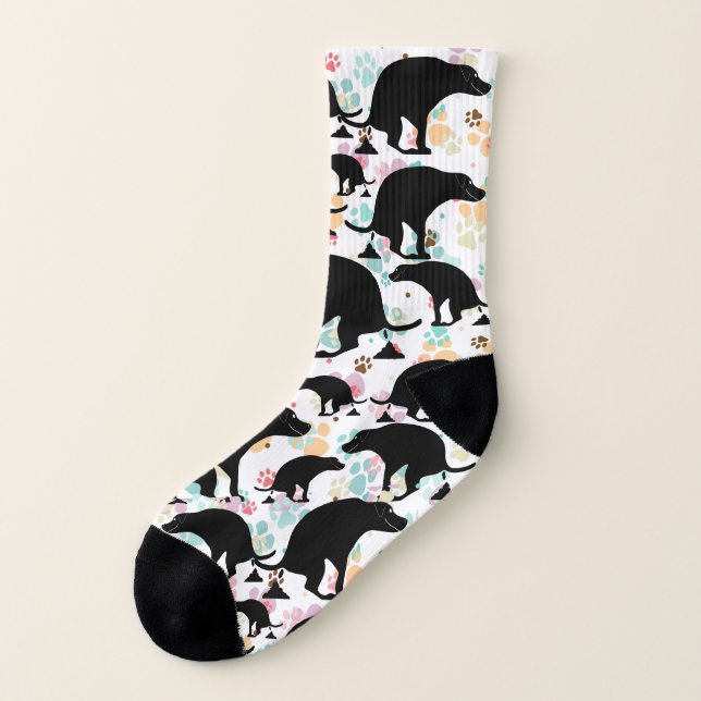 Funny Pooping Dog Pawsitively Hilarious Socks (Left Outside)