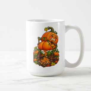 Funny Pooping Pumpkins Halloween Fall Coffee Mug
