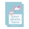 Funny Pooping Unicorn Photo Birthday Invitations