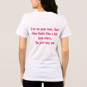Funny Pop Culture Quote T-Shirt   Hit Love Story  Tri-Blend Shirt