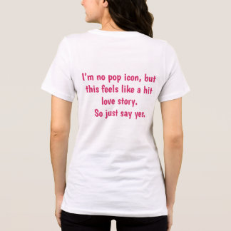 Funny Pop Culture Quote T-Shirt | Hit Love Story Tri-Blend Shirt