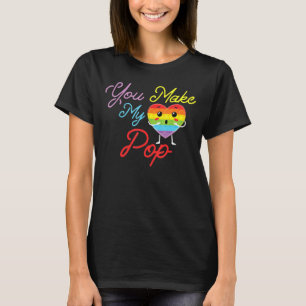 Funny Pop It Valentines  You Make My Heart Pop Pop T-Shirt