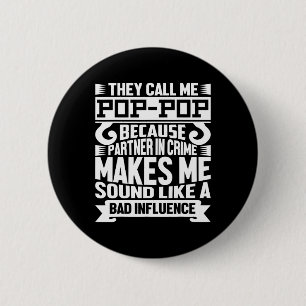 Funny Pop Pop Dad Shirt Valentine Fathers Day Chri 6 Cm Round Badge