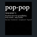 Funny pop pop for cool grandpa for father's day  poster<br><div class="desc">Funny pop pop for cool grandpa for father's day Gift. Perfect gift for your dad,  mum,  papa,  men,  women,  friend and family members on Thanksgiving Day,  Christmas Day,  Mothers Day,  Fathers Day,  4th of July,  1776 Independent day,  Veterans Day,  Halloween Day,  Patrick's Day</div>