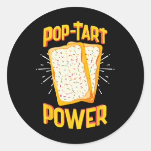 Funny Pop Tart Power Classic Round Sticker