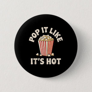 Funny Popcorn Art For Men Women Kids Pop Corn Popc 6 Cm Round Badge