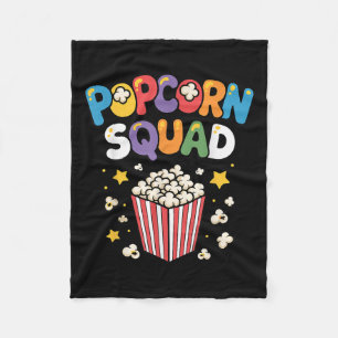Funny Popcorn Art For Men Women Kids Pop Corn Popc Fleece Blanket