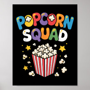 Funny Popcorn Art For Men Women Kids Pop Corn Popc Poster