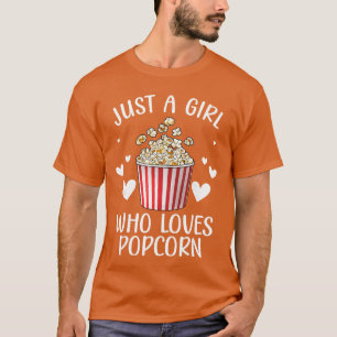 Funny Popcorn Art Girls Women Popcorn Corn Kernel T-Shirt