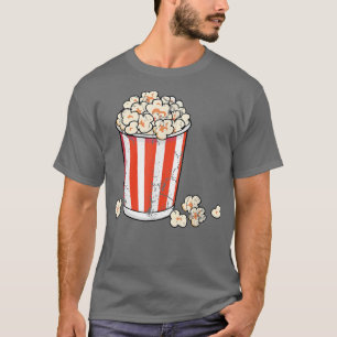 Funny popcorn bag movie theater family movie night T-Shirt