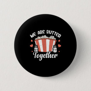 Funny Popcorn Butter Graphic Salty Popped Corn The 6 Cm Round Badge