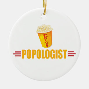 Funny Popcorn Ceramic Tree Decoration