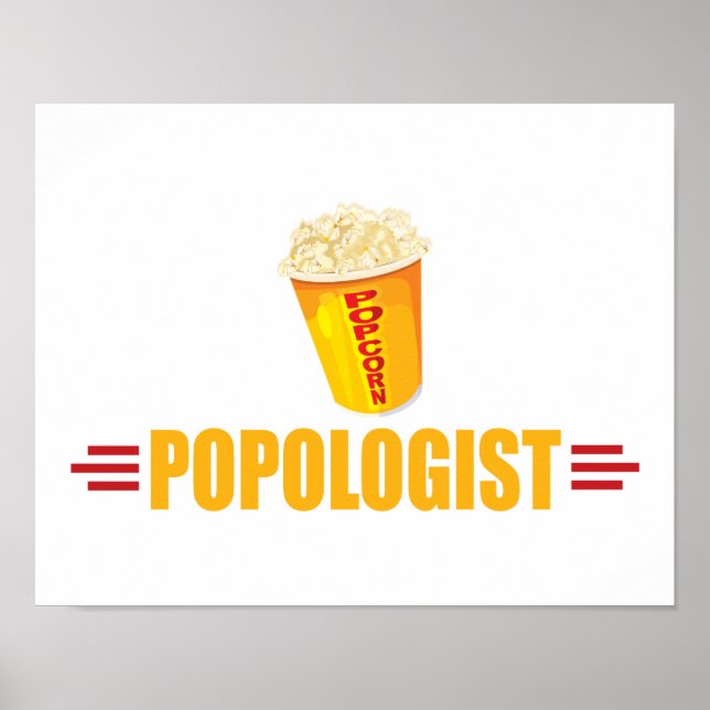 Funny Popcorn Poster (Front)