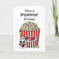 Funny Popcorn Pun | Happy Birthday