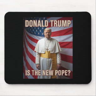 Funny Pope & President Donald Trump, Catholic Mouse Pad
