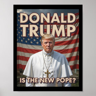 Funny Pope And President Donald Trump5 Poster