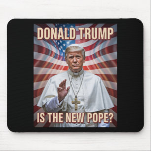 Funny Pope And President Donald Trump Mouse Pad
