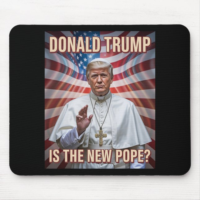 Funny Pope And President Donald Trump  Mouse Pad (Front)