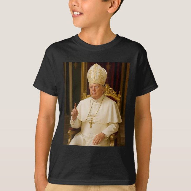 Funny Pope Trump Tee  (Front)