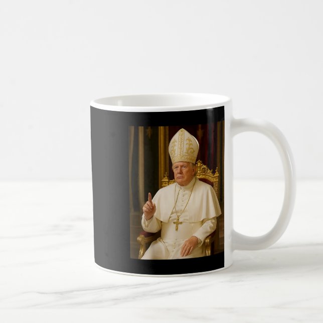 Funny Pope Trump Tee Meme Funny  Coffee Mug (Right)