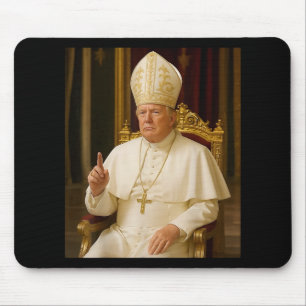 Funny Pope Trump Tee Mouse Pad