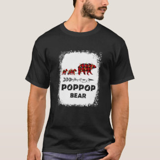 Funny Poppop Bear Matching Family Christmas Bear R T-Shirt